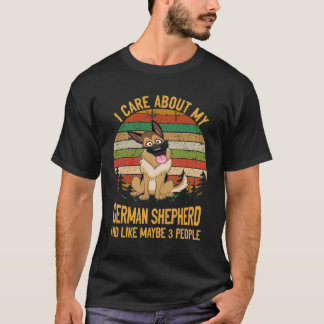 19 Jag bryr mig om min tyska schäferhund och gilla T Shirt