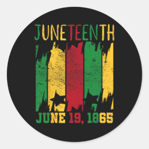 19 juni 1865 18:e frihetsdagen runt klistermärke