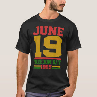 19 juni 1865 Frihetsdagen Juneteenth Arv Stolthet T Shirt