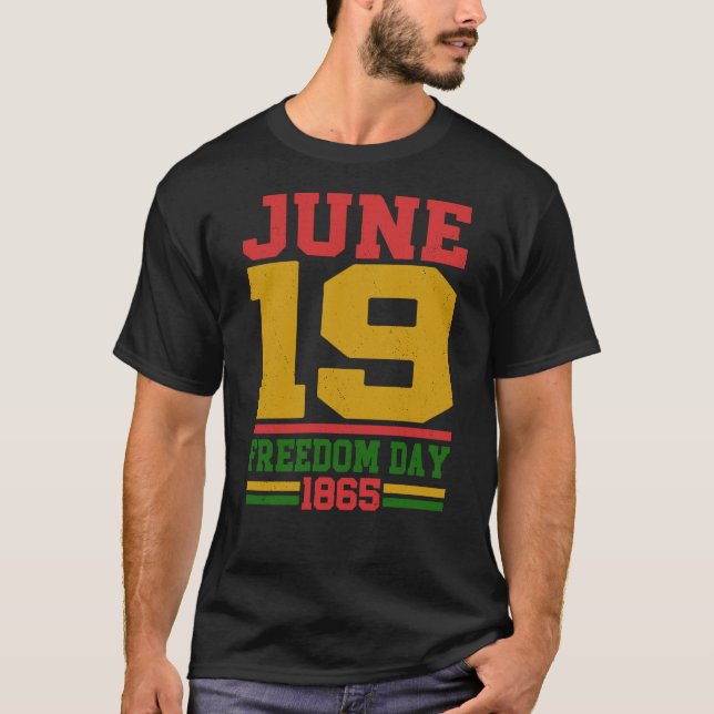 19 juni 1865 Frihetsdagen Juneteenth Arv Stolthet T Shirt (Framsida)