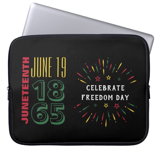 19 juni 1865 - svart historikfyrverkeri laptop fodral (Framsidan)