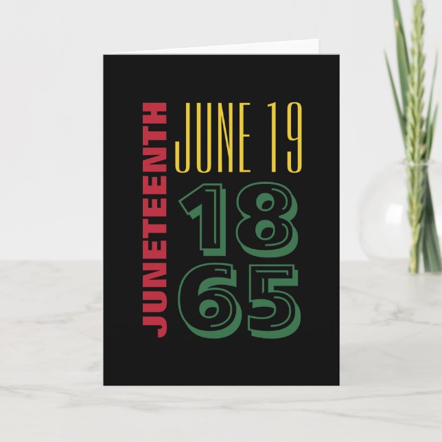 19 juni 1865 Typografhistorik Kort (Framsida)