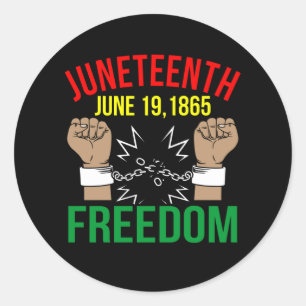 19 juni 1986 Frihet 1865 Runt Klistermärke