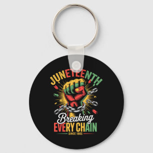 19 juni firande för kvinnor män Juneteenth 186 Nyckelring