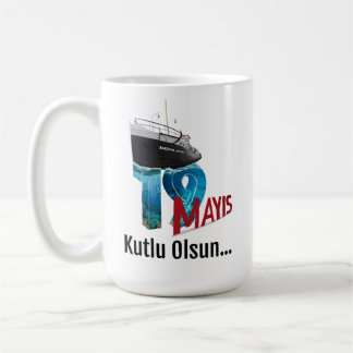 19 maj Vektorillustration affischdesign Kaffemugg