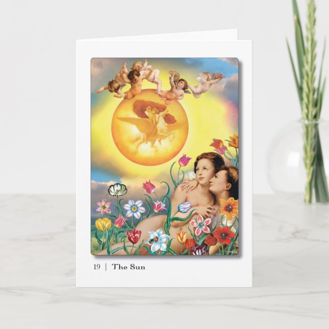 19 Tarot Greeting Card i Sol Kort (Framsida)