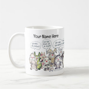 19 Tecknad Bunderful Bunny Rabbits Anpassningsbar Kaffemugg