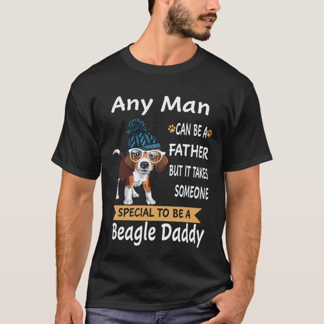 19 Varje Man - Beagle Daddy Beagle T Shirt (Framsida)
