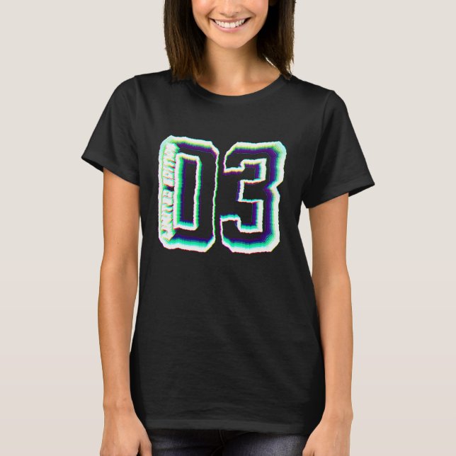 19 Years  2003 College 19th Birthday T Shirt (Framsida)