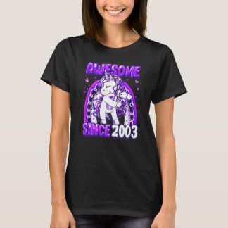 19 Years Old Unicorn Flossing 19th Birthday Girl U T Shirt