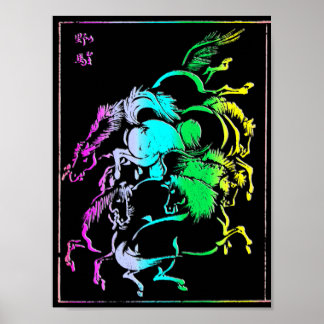 19b Hästgrupp Poster