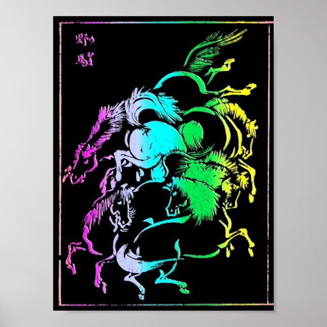 19b Hästgrupp Poster (Framsidan)