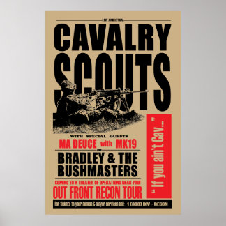 19D Cav Scout, konsert stil poster