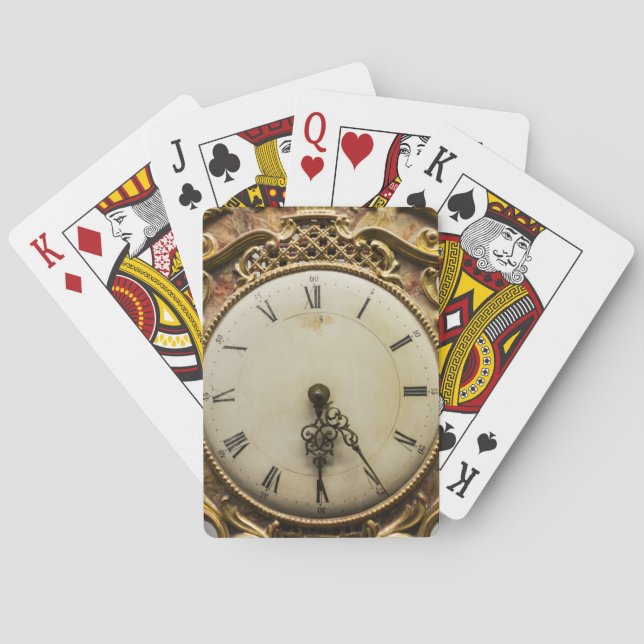 19th århundrade klocka, Tyskland Casinokort (Baksidan)