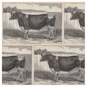 19th århundradetryckHolstein tjur Tyg
