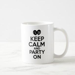 19th årsfödelsedagdesigner kaffemugg