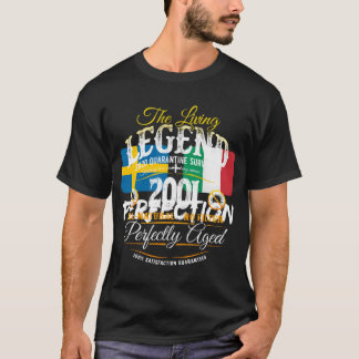 19Th Birthday The Legend Since 2001 Quarantine Sur T Shirt