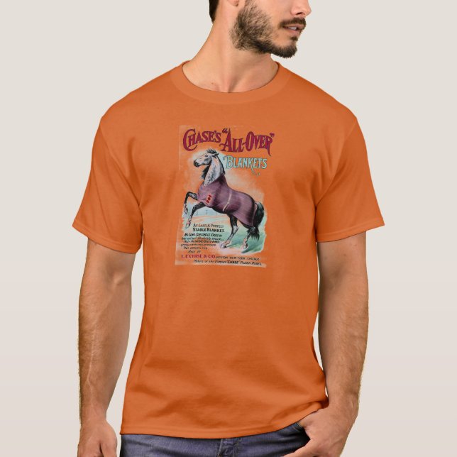 19th C. Chase Horse Blankets T Shirt (Framsida)