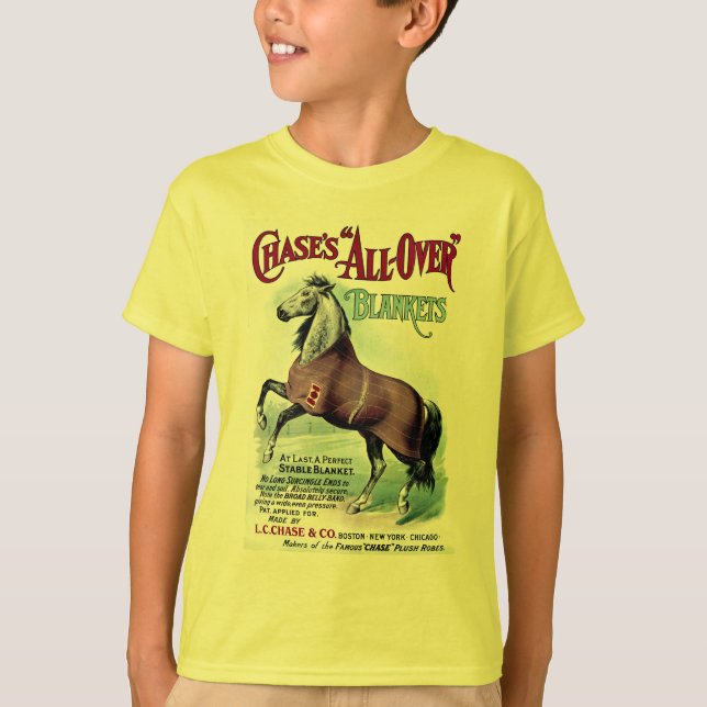 19th C. Chase Horse Blankets Tee Shirt (Framsida)