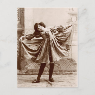 19th C. Curtsy Vykort