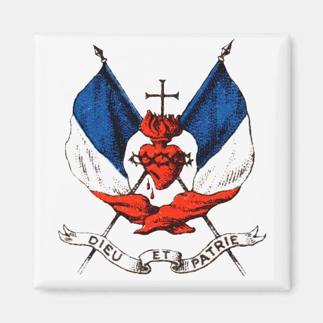 19th C. Fransk Patriotism Magnet (Framsidan)