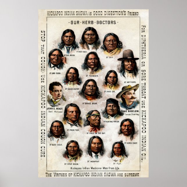 19th C. Indian Medicine Poster (Framsidan)