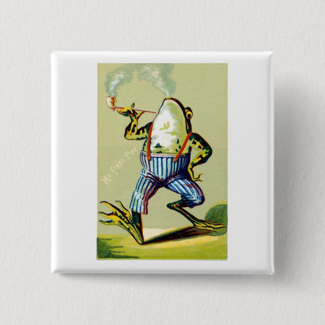 19th C. Leda i rör att röka grodan Knapp (Framsida)