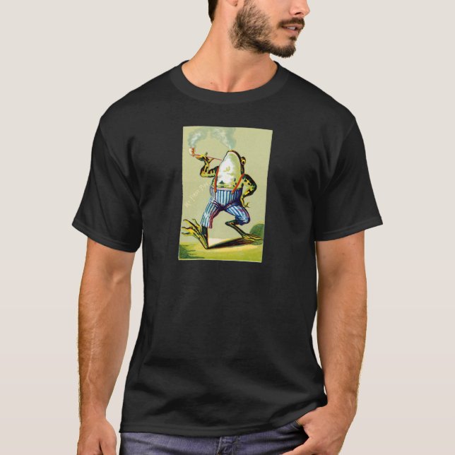 19th C. Leda i rör att röka grodan T-shirt (Framsida)