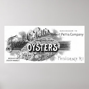 19th C. Ostroner svart Poster