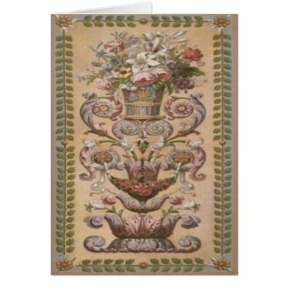 19th Dekorativt kort för århundrade