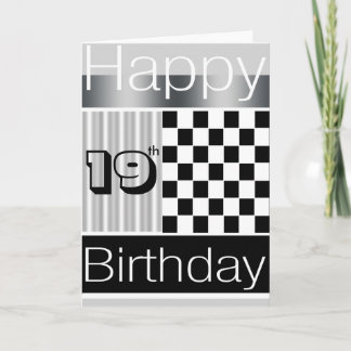 19th Födelsedag Kort