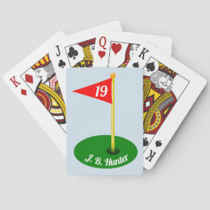 19th Hål och ditt namn Spel Kort