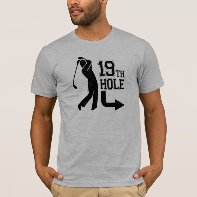 19th Hål (runt om baksida) T-shirt (Framsida)