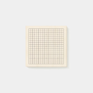 19x19 Miniatyr Goban Ljus Trästruktur Post-it Block