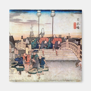 1. 日 橋, 広 重 Nihonbashi, Hiroshige, Ukiyo-e Magnet