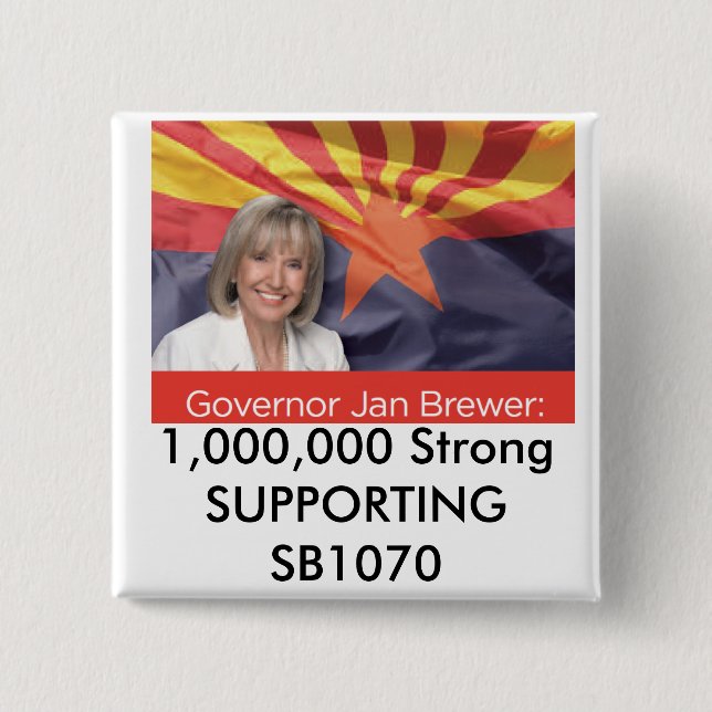 1.000.000 starka UNDERSTÖDJA SB1070 Knapp (Framsida)