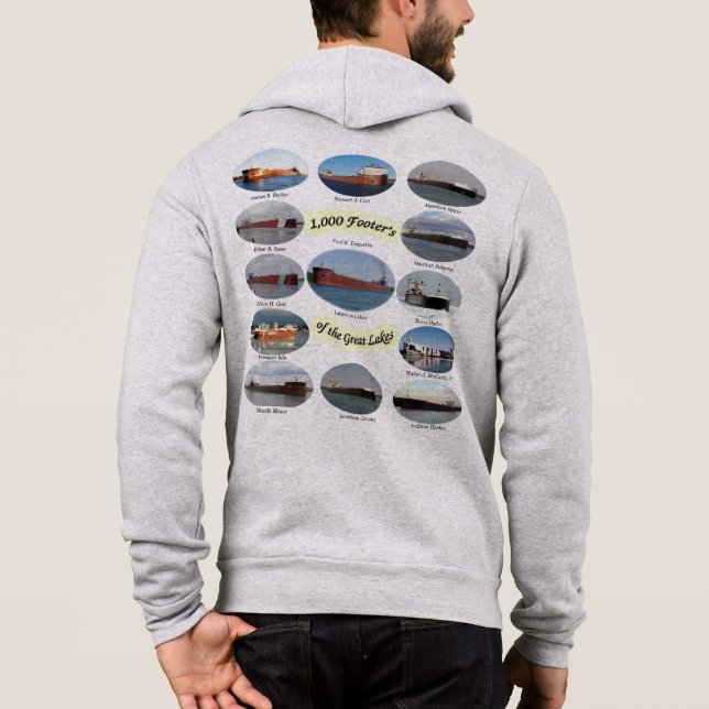 1 000 fot fraktfartyg på Underbara Sjöar T Shirt (Baksida)