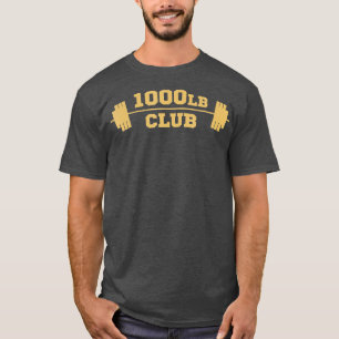 1 000 lb Klubb Viktande kraftfull PowerLyft T Shirt