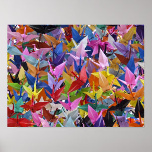 1 000 Origami Pappra traner Poster