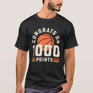 1 000 poäng Gratulerar basketboll T Shirt