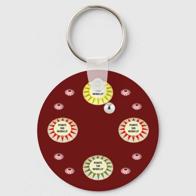 1 000 punkter Pinball Nyckelring (Framsida)