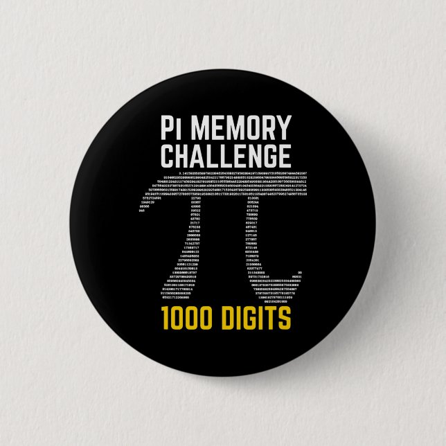 1 000 siffror PI-minnesutmaning - PI-dag Knapp (Framsida)