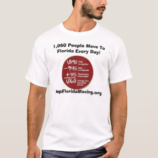 1.060 folk flyttning till Florida varje dag Tee Shirt