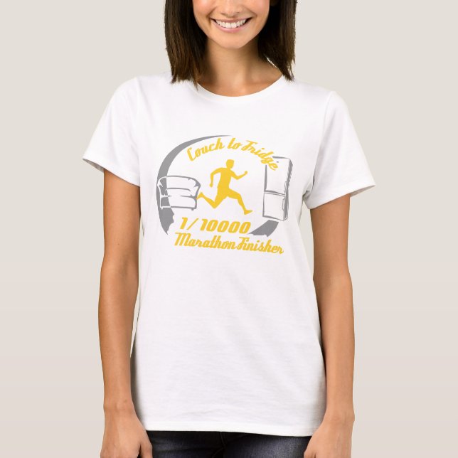 1/10 000 Marathon Finisher Shirt - Women's Sport Tee Shirt (Framsida)