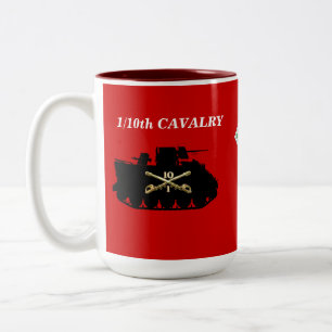 1/10. Kavalleri M113 ACAV spårar muggen Två-Tonad Mugg
