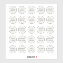 1,14" Vit Anpassningsbar Kosmetikburk Kräm Balm