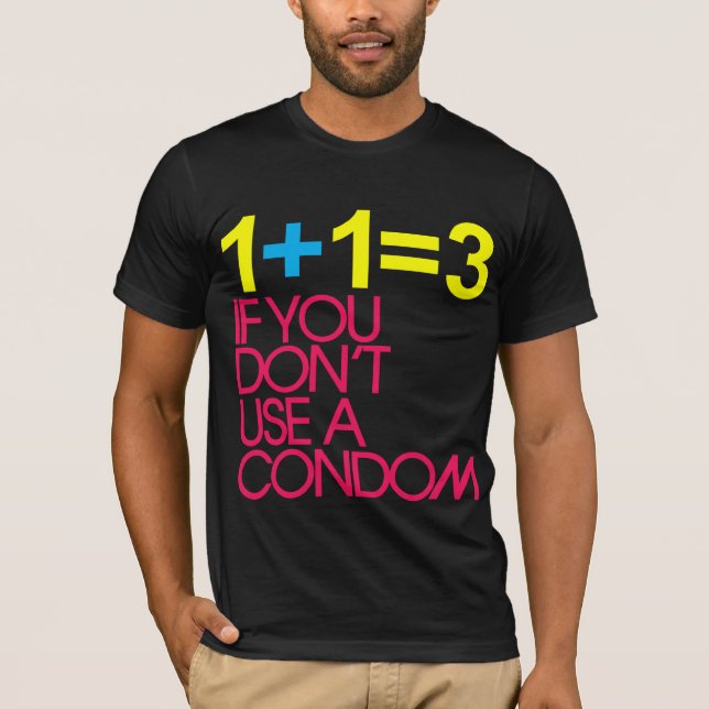 1 + 1 = 3 T-SHIRT (Framsida)