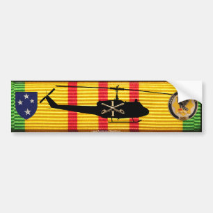 1/1. Cav. 23rd Inf. Div. UH-1 Huey på VSM-band Bildekal