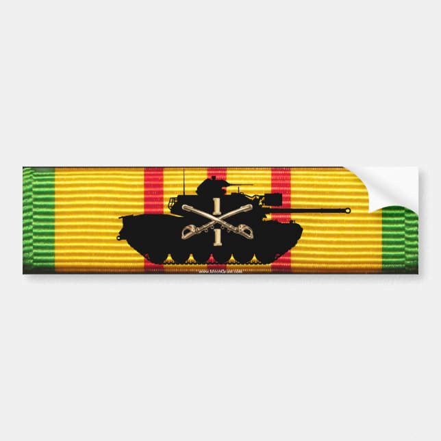 1/1. Kavalleri M48A3 på VSM-band Bildekal (Framsidan)