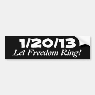 1/20/13; Låt frihetsringen! Bildekal